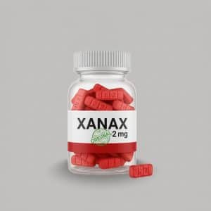 Red Alprazolam Anti-Anxiety Medication - Secure Telehealth Prescription Processing